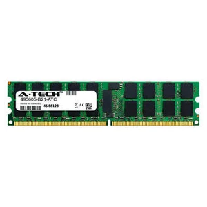 8GB DDR2 PC2-5300R 667MHz RDIMM (HP 495605-B21 Equivalent) Server Memory RAM - Picture 1 of 2