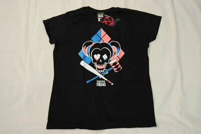 SUICIDE SQUAD CARTOON HQ LADIES SKINNY T SHIRT NEW OFFICIAL SUPERHERO MOVIE FILM - Image 1 of 3
