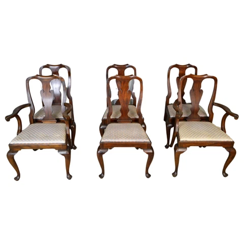 Antique Dining Room Chairs, Mahogany Formal Chairs by Henkel Harris #21277 Cover
