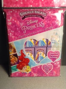 PAQUETES DE PEGATINAS DE SAN VALENTÍN DE PRINCESAS DE PRINCESAS DE DISDISNEY cajas 16 quilates - Imagen 1 de 4
