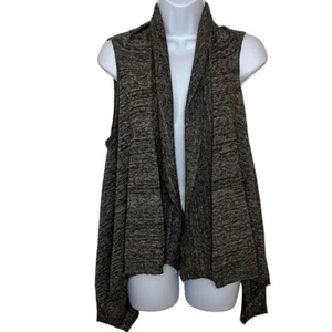 Gap Heathered Brownish Grey Alpaca Wool Sleeveless Vest Sweater Cardigan XS - Picture 1 of 7