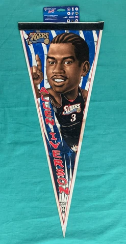ALLEN IVERSON PHILADELPHIA 76ERS 1997 NBA 1-Sided Pennant 29.5x12" by WinCraft ‎ Cover