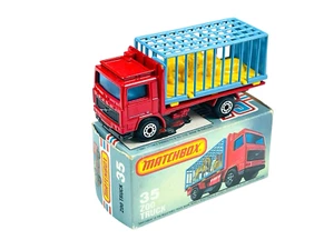 Matchbox Lesney Superfast MB35 Volvo Zoo Truck w/L Style Box - Picture 1 of 12