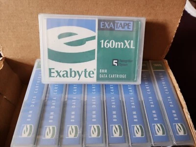 Paquete sellado de 9 cartuchos de datos Exatape Exabyte 160mXL - Unidad de cinta de 8 mm - Nuevo Foto 1 de 4