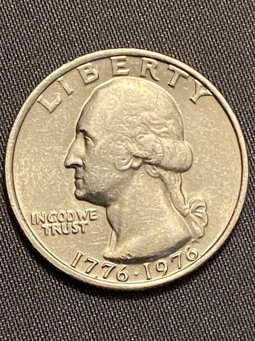 Bicentennial Quarter 1776 - 1976,George Washington, No Mint Mark With Errors Cover