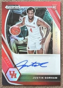Justin Gorham 2021-22 Panini Prizm Draft Picks Red Autograph Rookie #DP-JGO /199