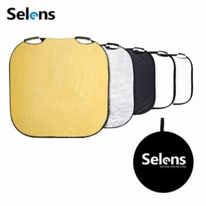 Selens 5in1 32" Square Reflector Light Diffuser Photography Studio Video & Bag - Picture 1 of 10
