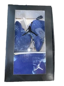Nike Jordan 12 Retro Gift Pack 378139 400 Sz 2C Dark Blue And Hat - Picture 1 of 2