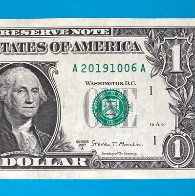 2019 October 6 (A 20191006 A) BIRTHDAY ANNIVERSARY $1 One Dollar Bill . - Image 1 of 4