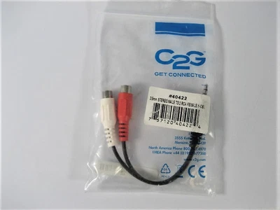 Cable2Go - 3.5mm Stereo Male To Two RCA Stereo Female Y-Cable - 4022 - Free Ship - Image 1 of 4