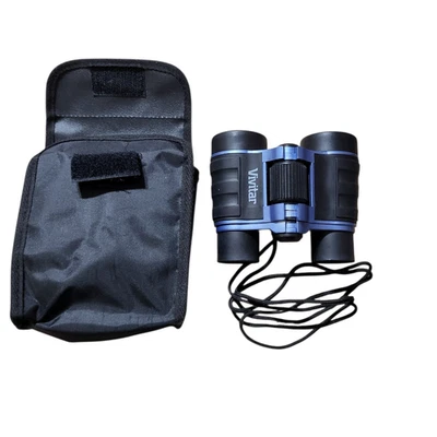 Vivitar 4x30 Mini Compact Classic Binoculars w/ Cord & Case Lightweight Outdoors - Image 1 of 4