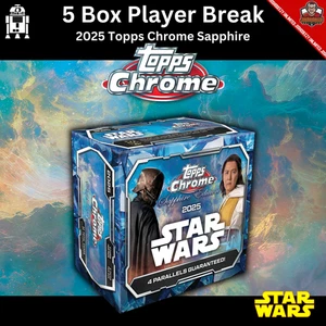 C-3PO 2025 Topps Chrome Star Wars Sapphire Player Break 5 Boxes 1627 - Picture 1 of 3