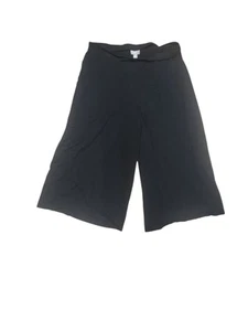J Jill Pants Black Women Wide Leg Capri Size Medium - Picture 1 of 6