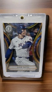 2025 Topps Tribute Juan Soto first card NY METS #d/75 #36 😯✅️ GOLD SP - Picture 1 of 5