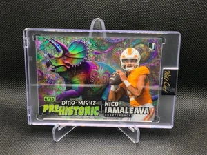 2024 Wild Card Allumination Nico Iamaleava Dino-Might Prehistoric 6/18 - Picture 1 of 2