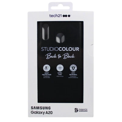 Tech21 Studio Colour Series Rugged Slim Case for Samsung Galaxy A20 - Black - Image 1 of 2