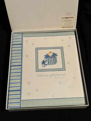 Dayspring Chapters of Life First Year Baby Memory Book Boy Christian NEW BOXED - Imagem 1 de 4