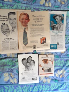 Norman Rockwell Konvolut 5 Vintage Werbung. " 5 Original Reklame - Bild 1 von 1