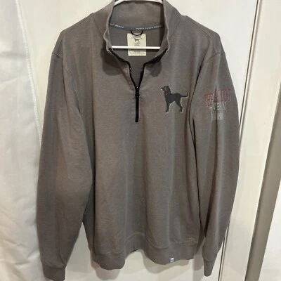 Черный собаки таверна 1/4 молнии серый пуловер, размер большой, очень хороший - Изображение 1 из 4