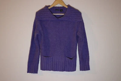 North Crest Púrpura Difuso Manga Larga Cuadrado Cuello Abierto, con Dos Bolsillos Delanteros M Foto 1 de 4