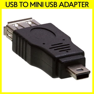 Adattatore da Mini USB a USB USB 2.0 Type-A a Type-B Connettore Convertitore Telefono OTG - Foto 1 di 3