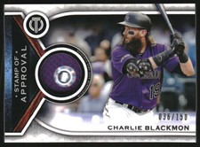 2021 Topps Tribute Stamp of Approval Relics #SOACB Charlie Blackmon /150