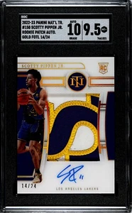 2022-23 National Treasures Scotty Pippen Jr. Rookie 14/24 Patch Auto RPA SGC 9.5 - Picture 1 of 2