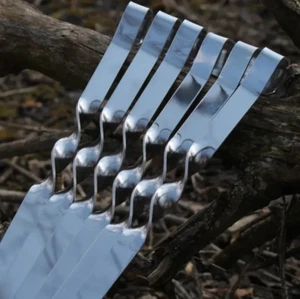 Hochwertige 10 Grillspieße Edelstahl Mangal. Ideal für Lula Kebab. US-Verkäufer! - Bild 1 von 6