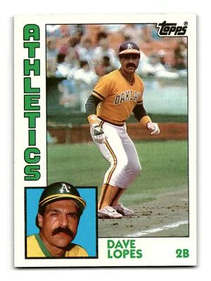 Dave Lopes 1984 Topps #669 Oakland Athletics High Grade Mint - Image 1 of 2