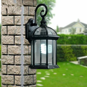 Modern Wall Sconce Yard Wall Light Garden Glass Wall Lamp Outdoor Wall Lighting - Picture 1 of 12