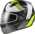 GMAX MD-04S Reserve Modular Dual Lens Snowmobile Helmet - Matte Black/Hi-Viz