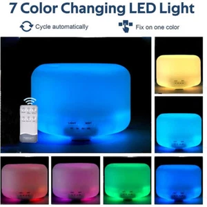 500ML Large Room Essential Oil Diffuser,Cool Mist Humidifier with Remote Control - Picture 1 of 13