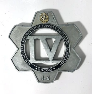 AWESOME 6th Military Information Support Battalion Airborne Challenge Coin Eucom - Picture 1 of 2
