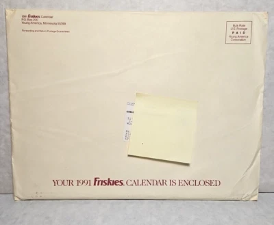Vintage 1991 Friskies Cat Calendar • UNOPENED •  STILL SEALED - Image 1 of 4