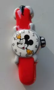 Vintage Disney Mickey Mouse Watch Pin - Picture 1 of 6
