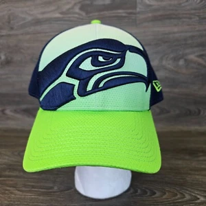 Seattle Seahawks Hat Cap Mens L-XL NFL Team New Era Trucker 39Thirty 3D Logo - Picture 1 of 11
