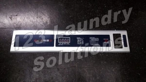 Calcomanía de placa de identificación de lavadora, panel de control para Dexter P/N: 9412-130-001 nuevo (IH) - Imagen 1 de 2