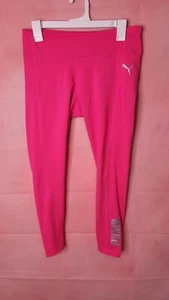 Puma Youth Size XL(16) Girls Active Wear Athletic Leggings Stretch color Pink - Picture 1 of 8