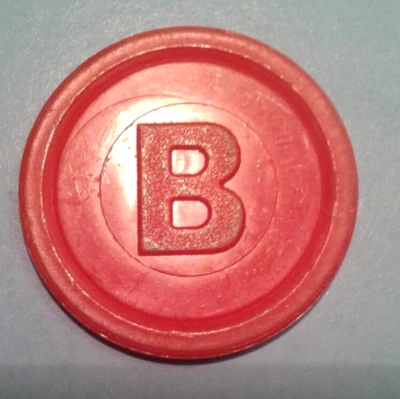 Bingo B Plastic token. — 第 1/2 张图片