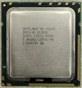 Intel Xeon X5675 SLBYL 3.06GHZ 12MB 6.4GT/s LGA 1366 six-core CPU processor - Picture 1 of 2