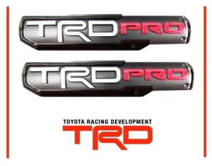 Toyota Tacoma 2016 2017 2018 TRD PRO Door Emblem Set Emblems Priority Shipped - Picture 1 of 2
