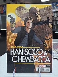 STAR WARS HAN SOLO & CHEWBACCA #1 ADAM HUGHES VARIANT COVER NM MARVEL 2022 - Picture 1 of 2