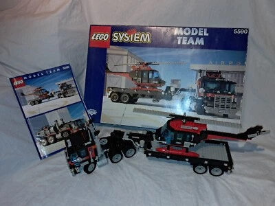 1990 LEGO MODEL TEAM 5590 WHIRL AND WHEEL SUPER TRUCK COMPLET BOÎTE NOTICE - Photo 1/4