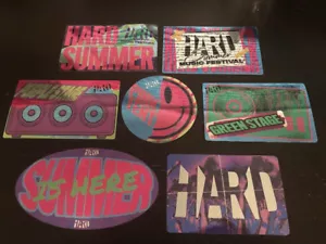 HARD SUMMER MUSIC FESTIVAL 7PC SET FOIL Decal Stickers - Picture 1 of 1