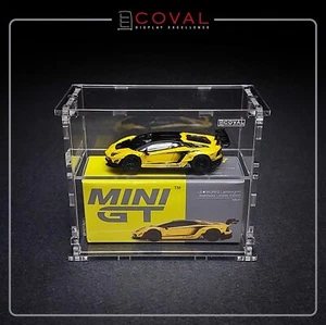 SMG-102VC Acrylic Display Cabinet for Single Mini GT Car and Box with Front Vert - Picture 1 of 15