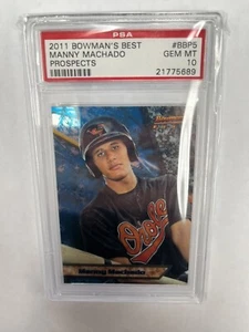 Bowman's Best Manny Machado Prospects 2011 #BBP5 PSA 10 Gem Mt - Imagen 1 de 2