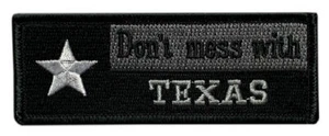 Don't Mess with Texas Flag Embroidered Patch [Iron on Sew on - 4.0 X 1.5 -DT7] - Picture 1 of 1