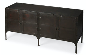 Restoration Industrial Hardware Style Tool Chest Media Console Buffet Cabinet