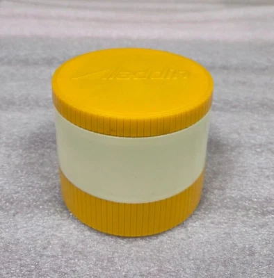 TARRO TÉRMICO AISLADO ALADDIN VINTAGE MODELO # 7000 AMARILLO / MOSTAZA 6 OZ Foto 1 de 4