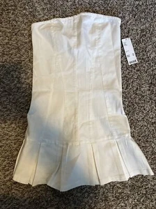 Urban Outfitters 2000’s Era Tube Mini Tennis Dress White Large Paris Hilton - Bild 1 von 4